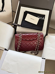 Fortok Chanel Flap Bag Burgundy 23cm - 2
