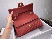 Fortok Chanel Flap Bag Caviar Red 25cm - 6