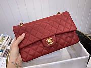 Fortok Chanel Flap Bag Caviar Red 25cm - 3