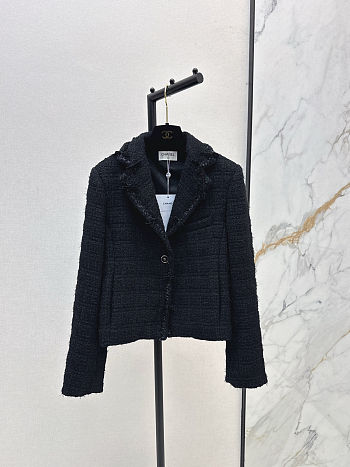 Fortok Chanel Fall/Winter 25SS Tweed Jacket Black
