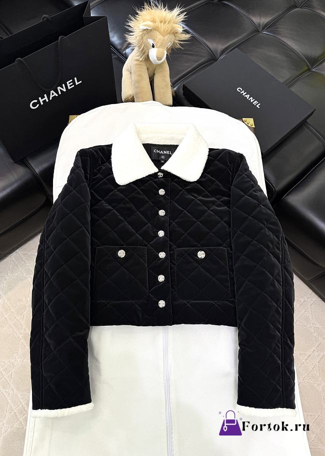 Fortok Chanel coco neige 24/25 SS Black Jacket - 1