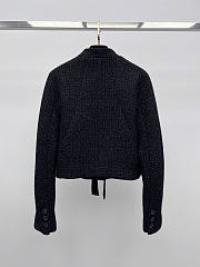Fortok Chanel Bow Black Tweed Jacket - 4