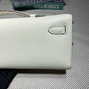 Fortok Hermes Kelly Cut White 31*14*3cm - 2