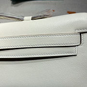 Fortok Hermes Kelly Cut White 31*14*3cm - 3