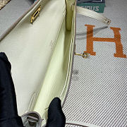 Fortok Hermes Kelly Cut White 31*14*3cm - 4
