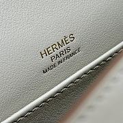Fortok Hermes Kelly 22 Swift Leather Craie 22*12*7cm - 6