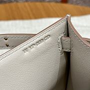 Fortok Hermes Kelly 22 Swift Leather Craie 22*12*7cm - 3