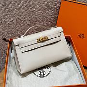 Fortok Hermes Kelly 22 Swift Leather Craie 22*12*7cm - 2