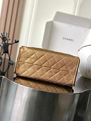Fortok Chanel 25 Bag Gold 30*26*14cm - 6