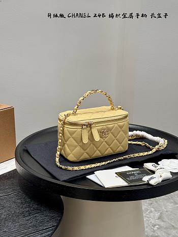 Fortok Chanel Vanity Case in Yellow 18*11cm 
