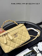 Fortok Chanel Vanity Case in Yellow 18*11cm  - 5