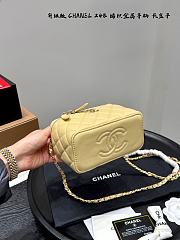 Fortok Chanel Vanity Case in Yellow 18*11cm  - 3
