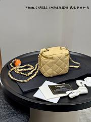 Fortok Chanel 24A Vanity Case Yellow Mini Bag 10*9cm - 4