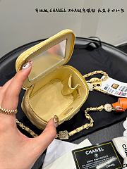 Fortok Chanel 24A Vanity Case Yellow Mini Bag 10*9cm - 2