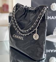 Fortok Chanel 22 bag in Black Silver hardware 39 x 42 x 8cm - 6
