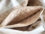 Fortok Chanel 22 bag in White Gold hardware 39 x 42 x 8cm  - 6