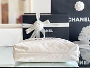 Fortok Chanel 22 bag in White Silver hardware 35 x 37 x 7cm - 5