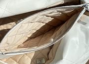 Fortok Chanel 22 bag in White Silver hardware 35 x 37 x 7cm - 2