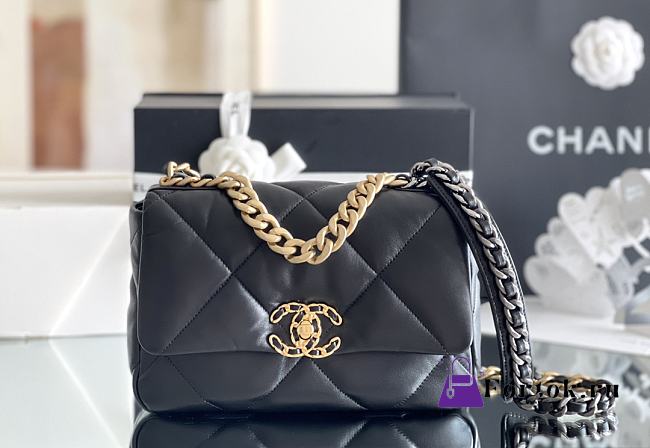 Fortok Chanel 19 flap bag Black 26cm - 1