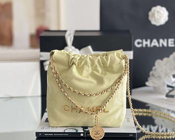 Fortok Chanel 22 bag in Yellow Gold hardware 20 x 18.5 x 6cm