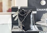 Fortok Chanel 22 bag in Black Silver hardware 20 x 18.5 x 6cm - 5
