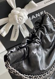 Fortok Chanel 22 bag in Black Silver hardware 20 x 18.5 x 6cm - 3