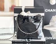 Fortok Chanel 22 bag in Black Silver hardware 20 x 18.5 x 6cm - 2