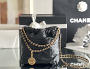 Fortok Chanel 22 bag in Black Gold hardware 20 x 18.5 x 6cm - 5