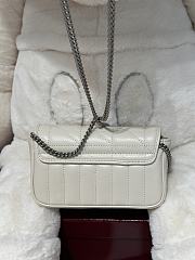 Fortok Gucci Marmont White Silver Hardware 16.5x9.5x4.5cm  - 3