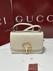 Fortok Gucci Siena White Gold Hardware 22.5 x 14 x 8cm - 1
