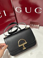Fortok Gucci Siena Black Gold Hardware 22.5 x 14 x 8cm - 1