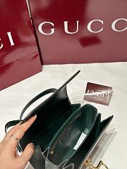 Fortok Gucci Siena Green Gold Hardware 22.5 x 14 x 8cm - 2