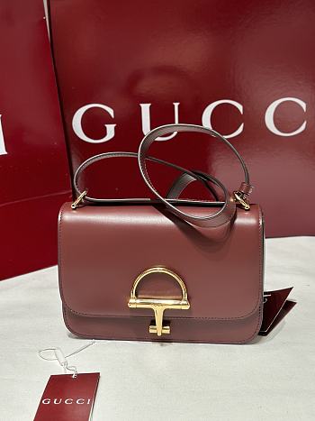 Fortok Gucci Siena Red Gold Hardware 22.5 x 14 x 8cm