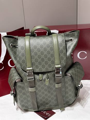 Fortok Gucci GG Monogram backpack Green 35 x 46 x 12cm
