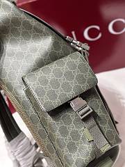 Fortok Gucci GG Monogram backpack Green 35 x 46 x 12cm - 4