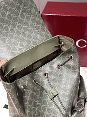 Fortok Gucci GG Monogram backpack Green 35 x 46 x 12cm - 5