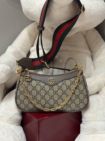 Fortok Gucci Ophidia bag in GG Supreme canvas 25 x 15 x 6 cm
