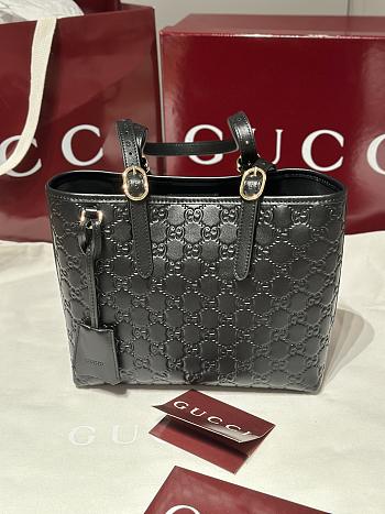 Fortok Gucci GG Emblem tote bag Black 25 x 20 x 10cm