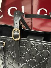 Fortok Gucci GG Emblem tote bag Black 25 x 20 x 10cm - 3