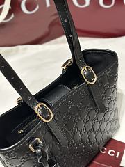 Fortok Gucci GG Emblem tote bag Black 25 x 20 x 10cm - 2