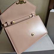 Fortok Celine Wallet On Chain Margo In Shiny Calfskin Pink 19.5×4.5×12.5cm - 4