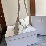 Fortok Celine Teen Polly Bag White 29.5X 14.5X3cm - 5