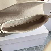 Fortok Celine Teen Polly Bag White 29.5X 14.5X3cm - 4