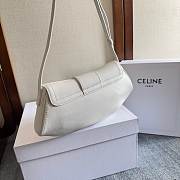 Fortok Celine Teen Polly Bag White 29.5X 14.5X3cm - 3