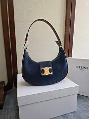 Fortok Celine Ava Bag In Triomphe Denim 23 x13.5 x6cm - 1