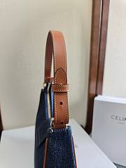 Fortok Celine Ava Bag In Triomphe Denim 23 x13.5 x6cm - 6