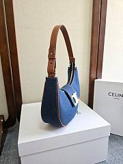 Fortok Celine Ava Bag In Triomphe Denim 23 x13.5 x6cm - 3