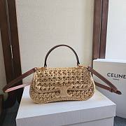 Fortok Women Teen CELINE Lola in Raffia 20x11.5x5cm - 1