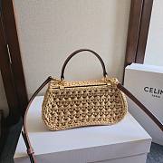 Fortok Women Teen CELINE Lola in Raffia 20x11.5x5cm - 6