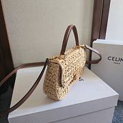 Fortok Women Teen CELINE Lola in Raffia 20x11.5x5cm - 3